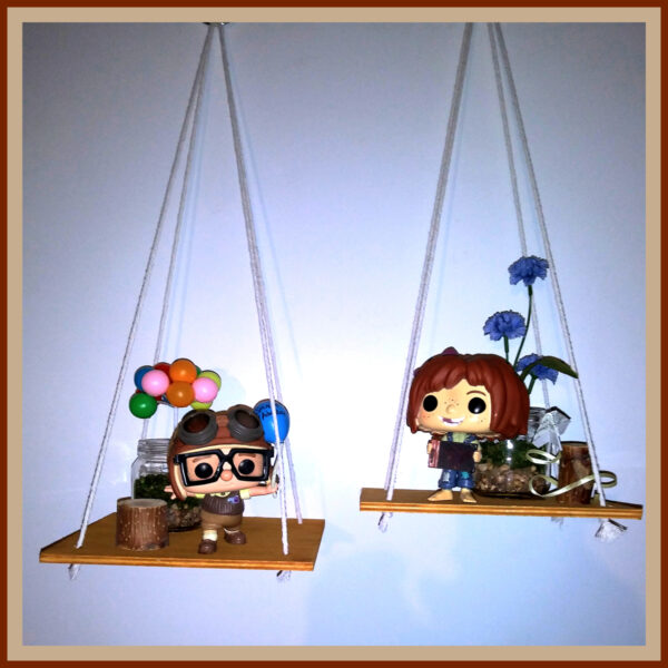 Pixar UP Carl and Ellie Wood Swings